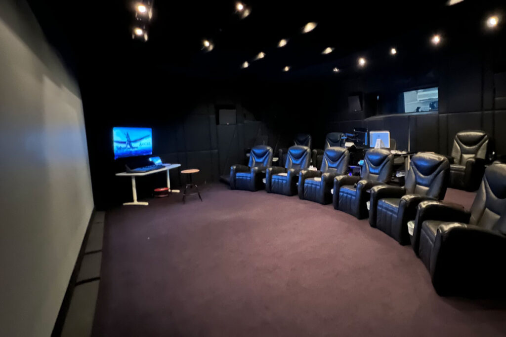 Luxurious VIP Cinema at Cinemagic for exclusive screenings.